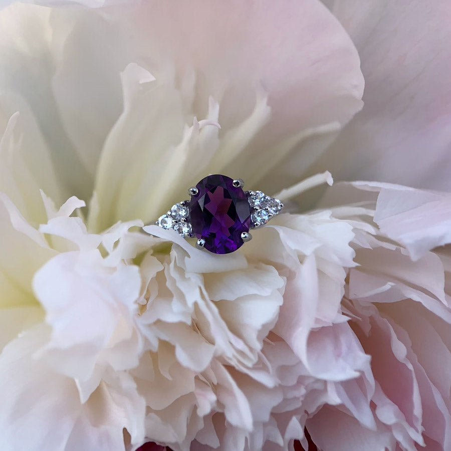 Iris Amethyst Ring