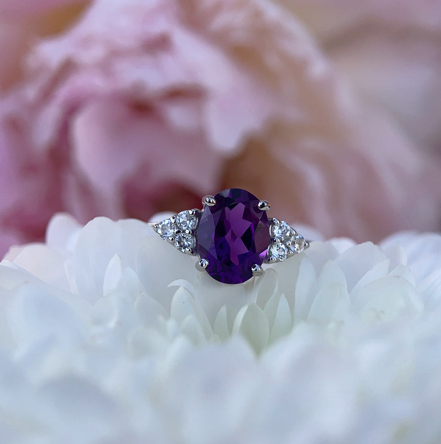 Iris Amethyst Ring