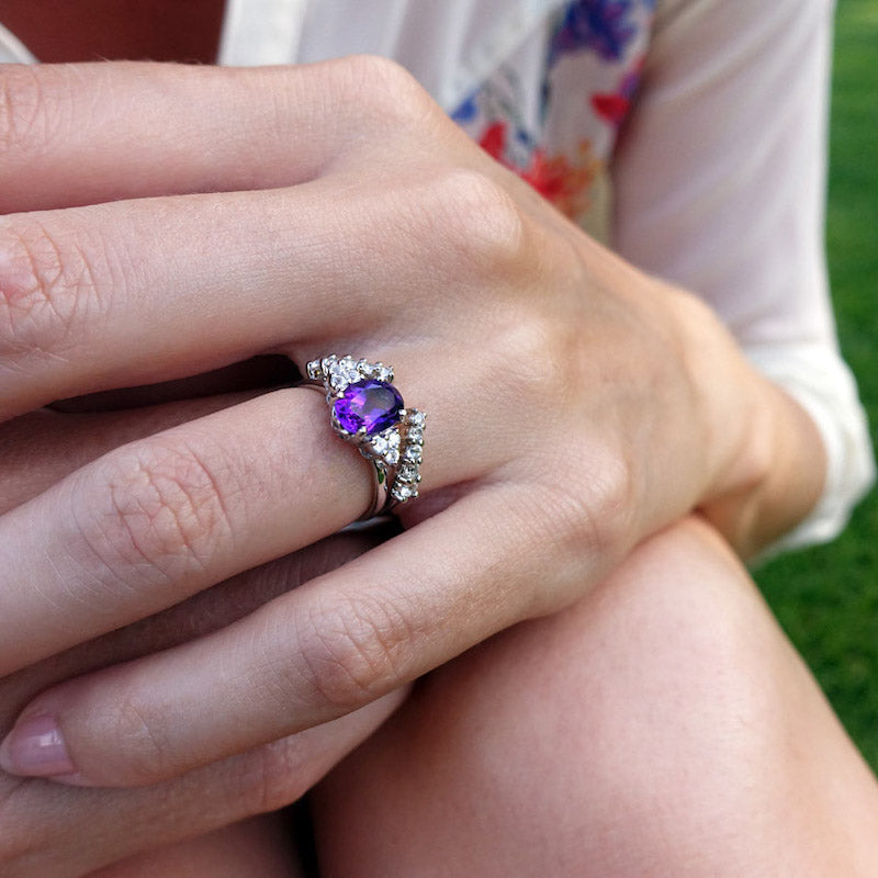 Iris Amethyst Ring