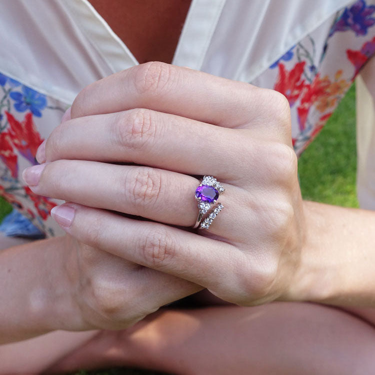 Iris Amethyst Ring