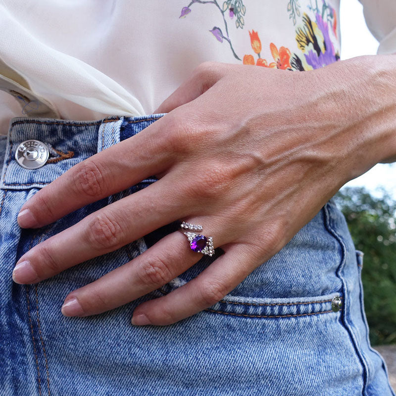 Iris Amethyst Ring
