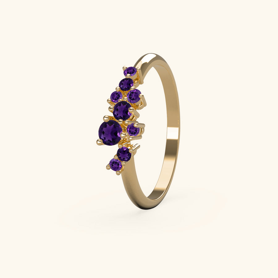 Cosmos Amethyst Ring