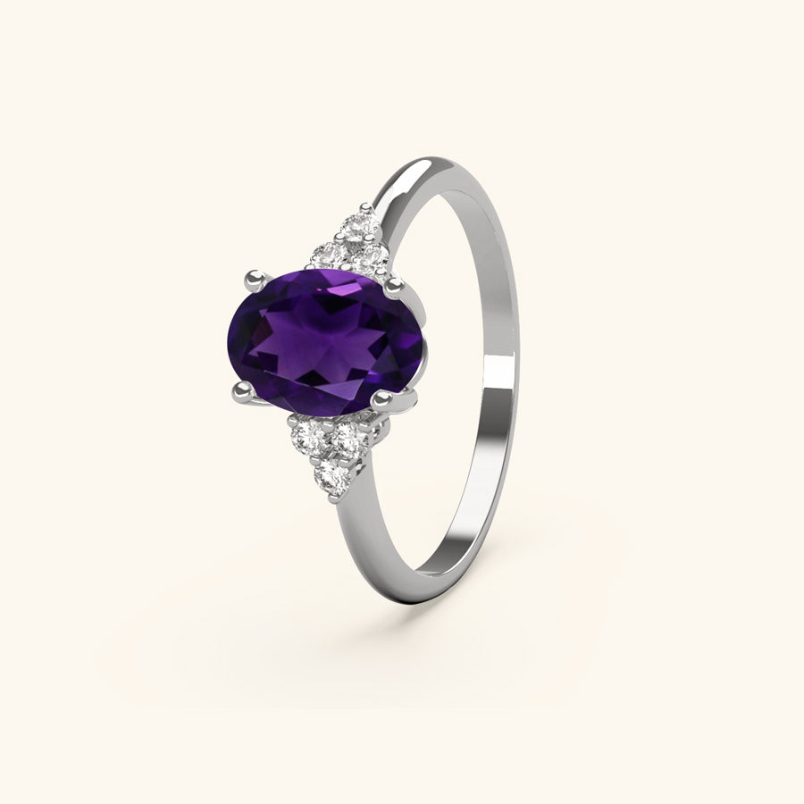 Iris Amethyst Ring