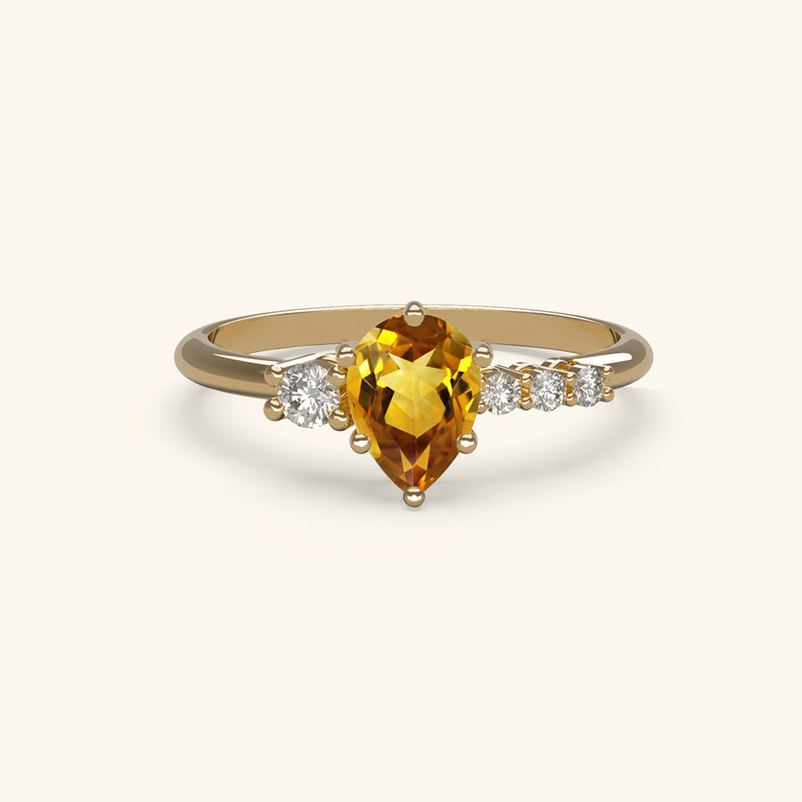 Sundrop Citrine Ring