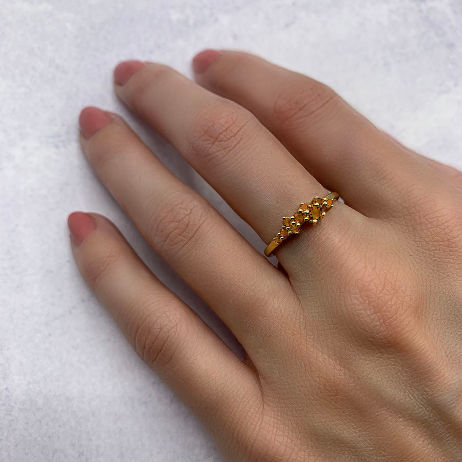 Cosmos Citrine Ring