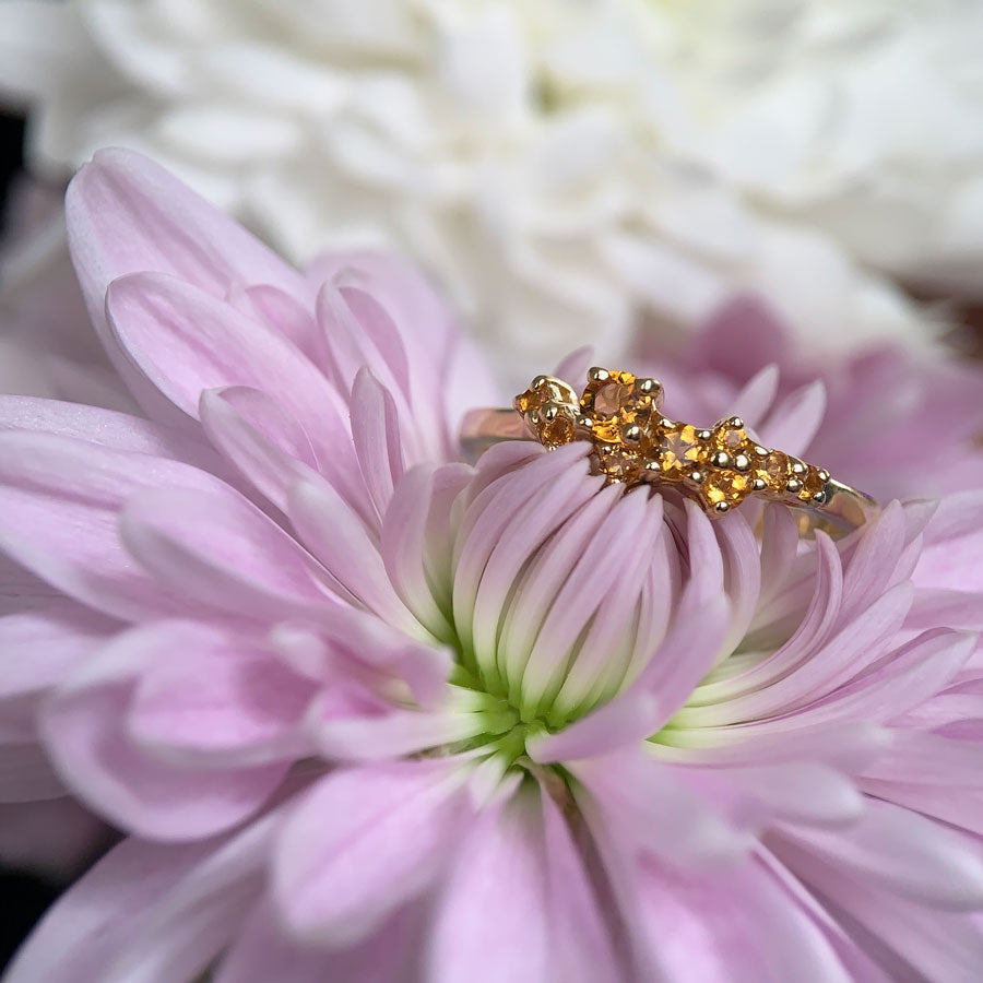 Cosmos Citrine Ring