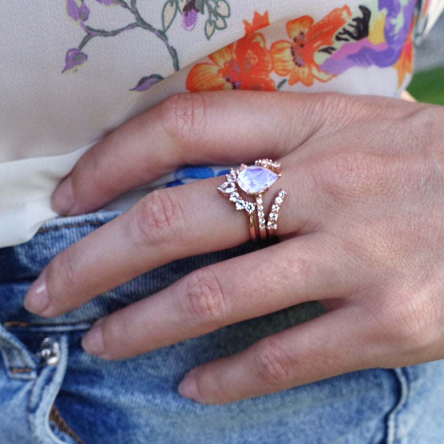 Wisteria Moonstone Ring