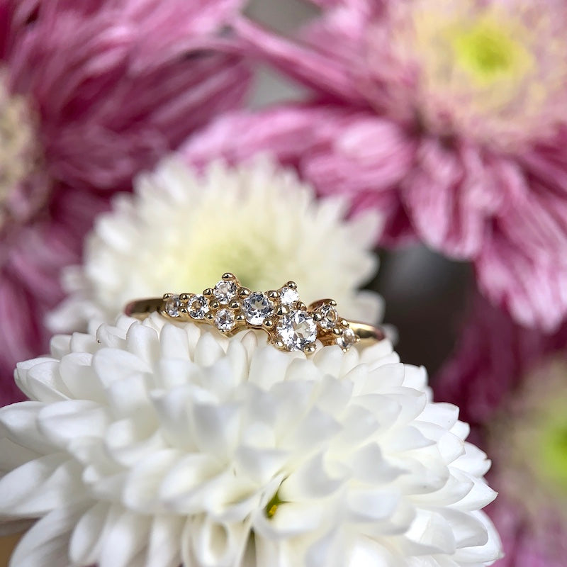 Cosmos White Topaz Ring