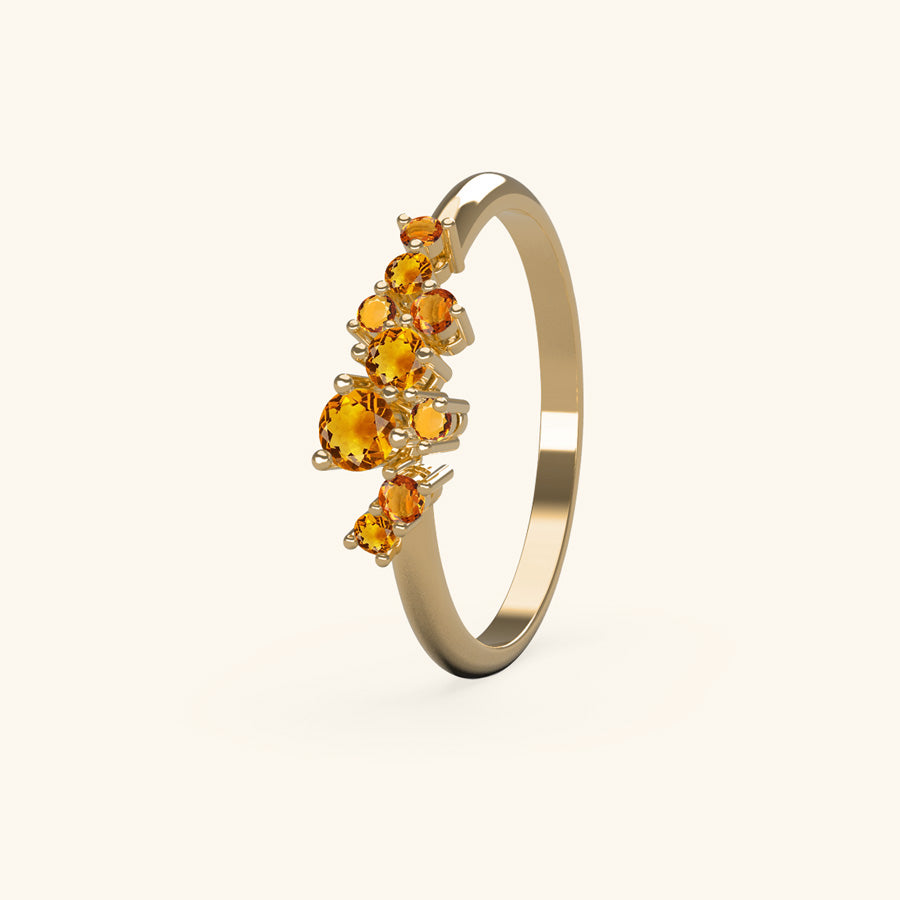 Cosmos Citrine Ring