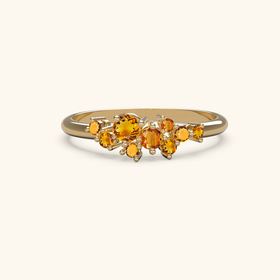 Cosmos Citrine Ring