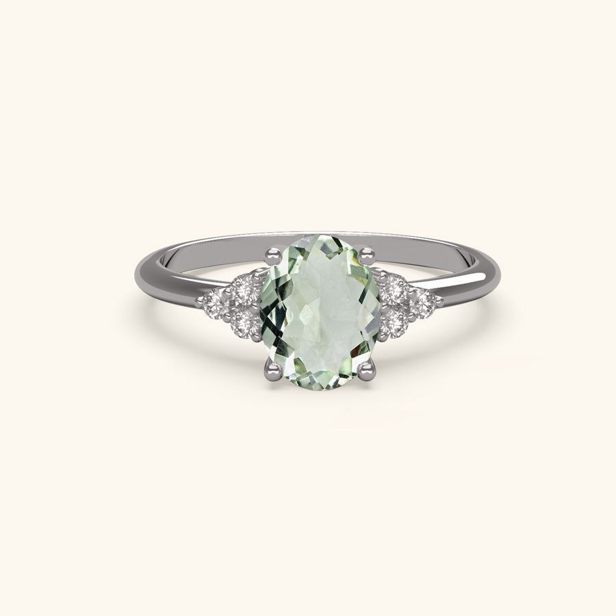 Iris Green Amethyst Ring
