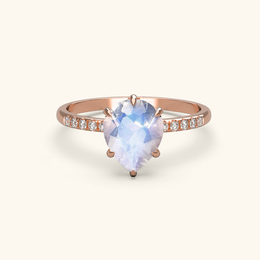 Wisteria Moonstone Ring