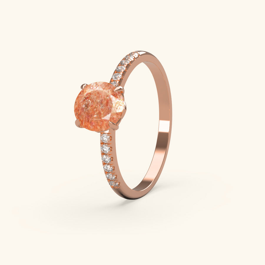 Forget Me Not Sunstone Ring