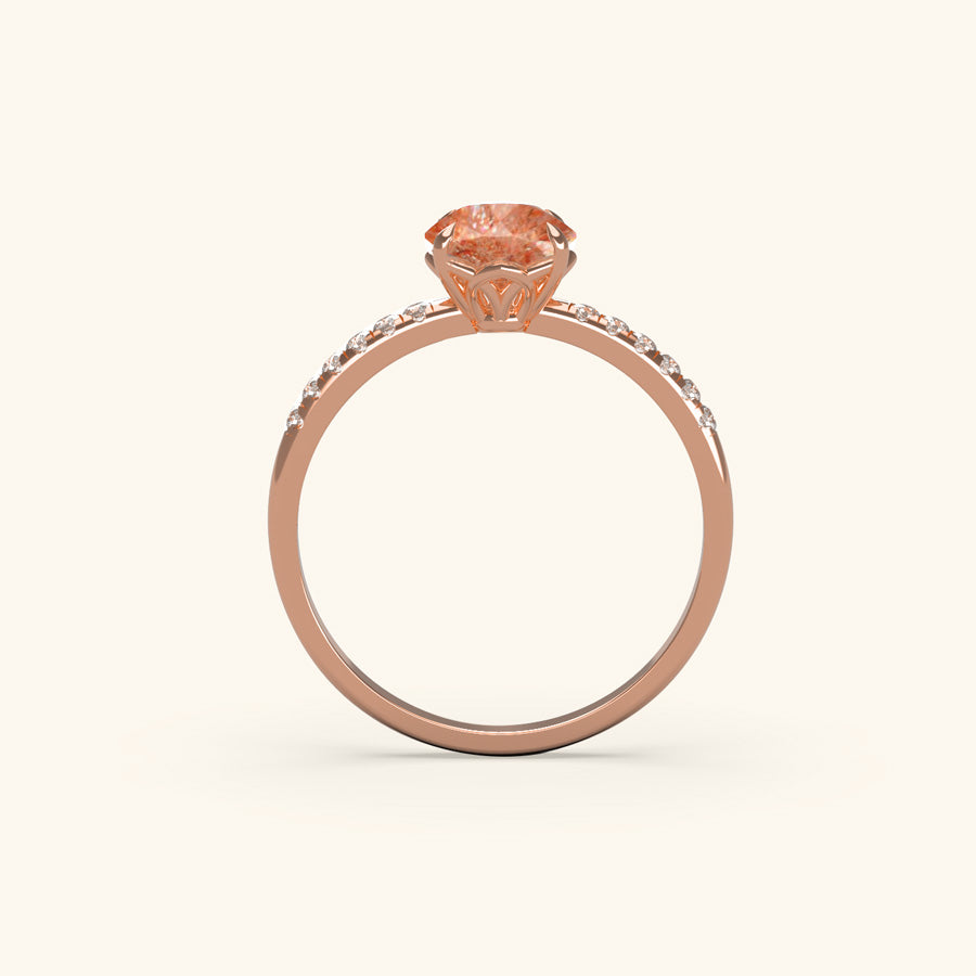 Forget Me Not Sunstone Ring