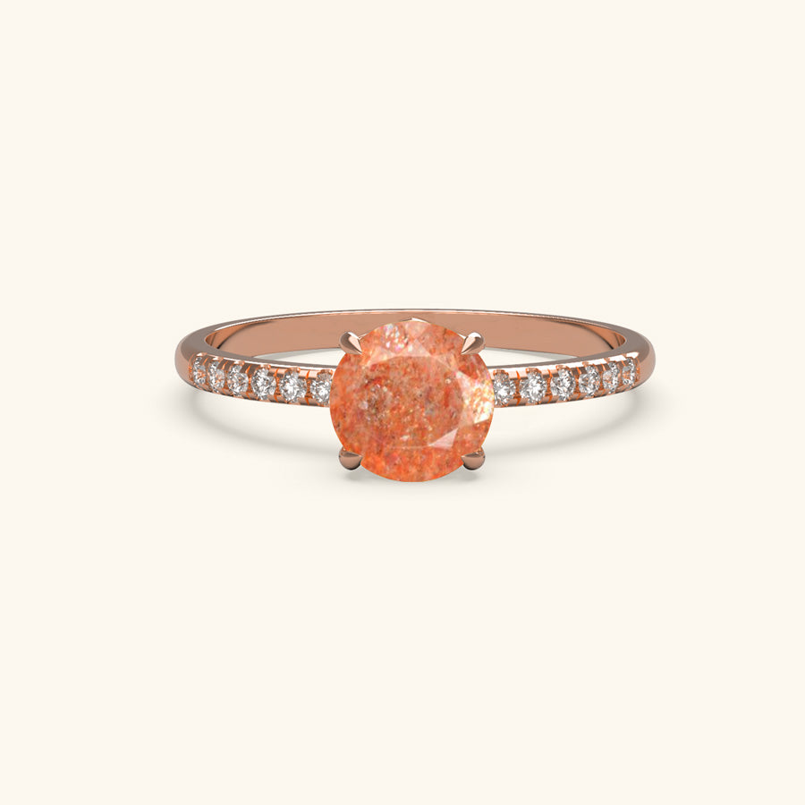 Forget Me Not Sunstone Ring